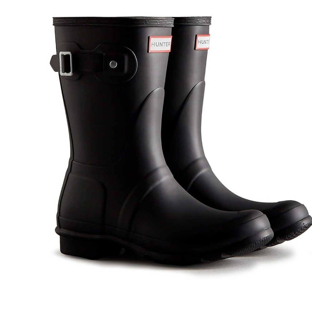Original Matte Black Hunter Boots size 10